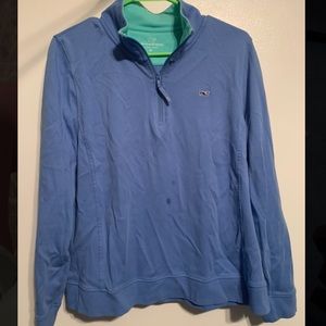 Vineyard vines Quater zip. Blue.